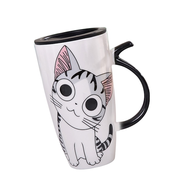 600 ml söt katt keramik kaffe te mugg nyhet keramik morgon