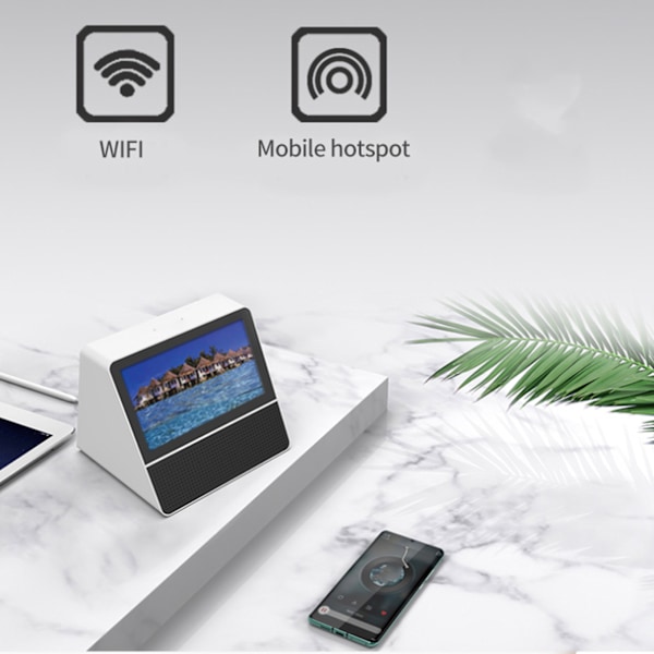 Dubbelskärmsöversättare 2.4 5G Dual WiFi Bluetooth Dubbel 7-tums Synkroniserad Pekskärmsöversättare 100‑240V AU-kontakt