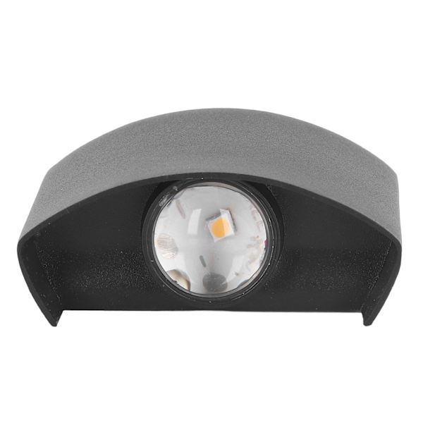 LED-vägglampa Vattentät Dekorativ Aluminiumlegering Svart Vägglampa för Utomhus 110‑265V