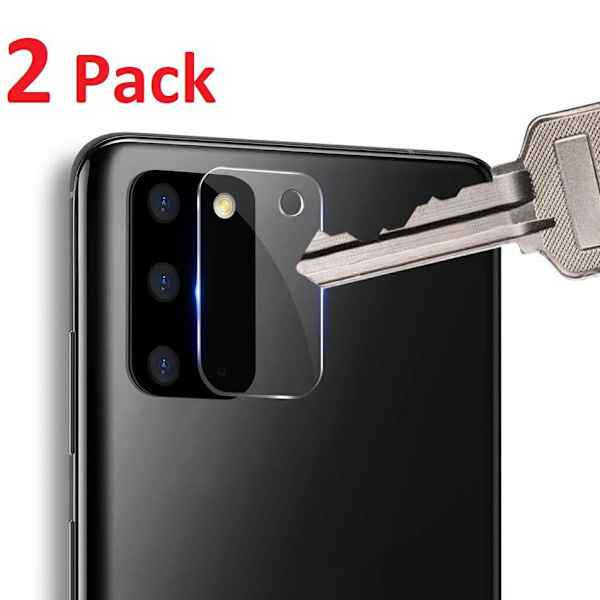 2-Pack Samsung Galaxy S20 Bak kamera Skärmskydd Transparent