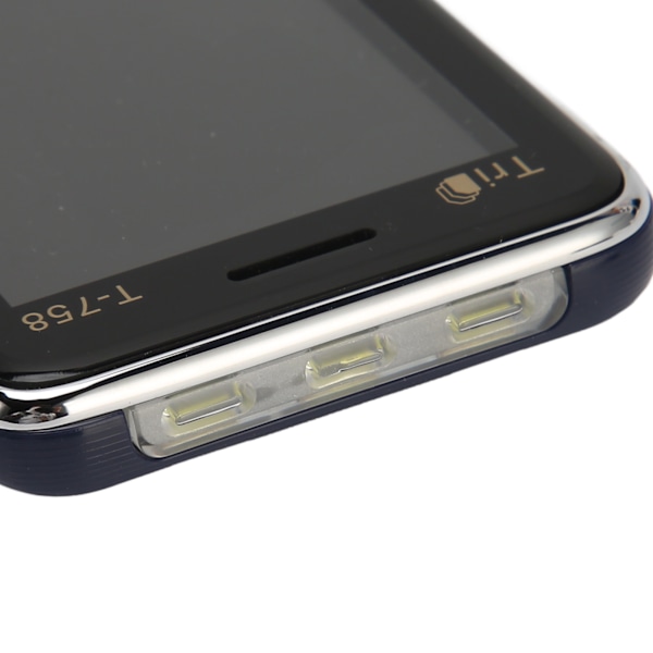 T 758 GSM Olåst Mobiltelefon 2.8 Tum Skärm 3200mAh Batteri Stor Knapp Hög Volym Mobiltelefon för Seniorer 100‑240V Blå EU-kontakt