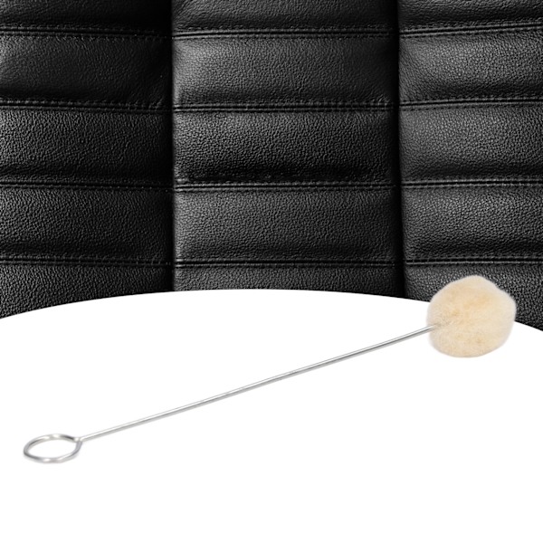 20 st Wool Ball Borstar för Läderfärgning Polering Verktyg med Metallhandtag för DIY Hantverksprojekt