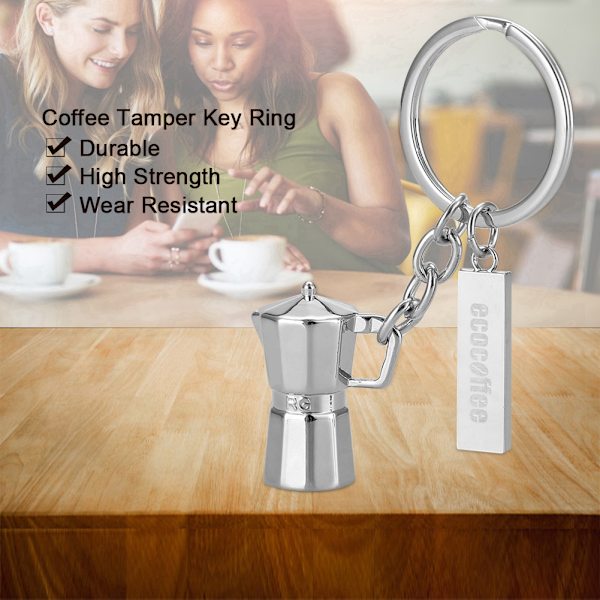 Dekoration av nyckelring i zinklegering för kaffepressning