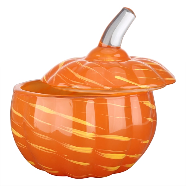 [通拓商品]Tooarts Glas Pumpa Burk Godisburk Multifunktionell Förvaringsburk Skrivbordsförvaring Bröllopsdekoration Hushållsprodukt Halloweenpresent