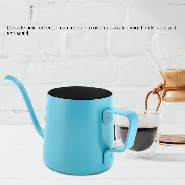250 ml rostfritt stål gåshals smal pip kaffedryppkanna