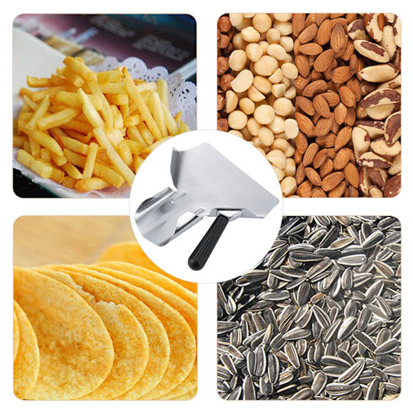 Popcorn Spade Rostfritt Stål Pommes Frites Sked Popcorn Servering