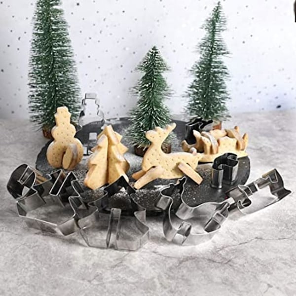 Jul Cookie Cutters, 3D Cookie Cutters Barn, 8 st