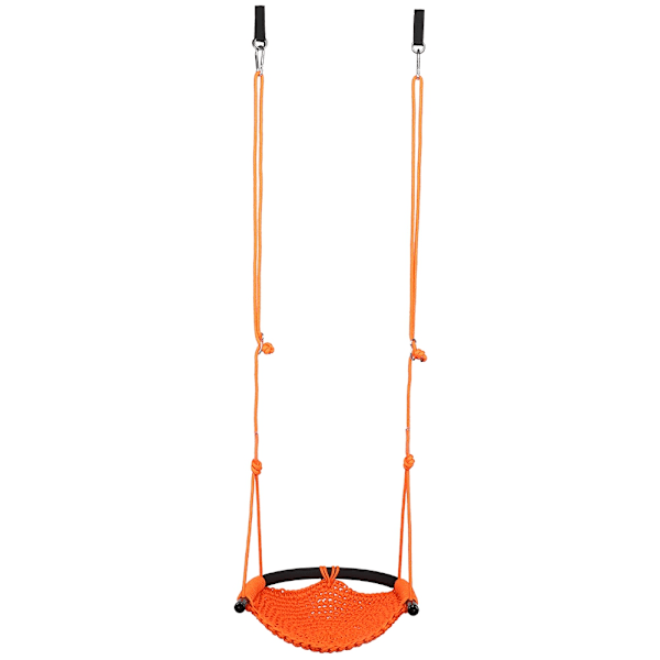 Inomhus Utomhus Gungsits, Halkfri Yta För Säker Lek, Kraftig Justerbar Höjd Design, Portabelt Och Bekvämt Material Som Andas (Orange)