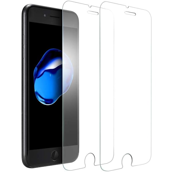 2-Pack Härdat Glas Skärmskydd för iPhone 7/8/SE 2020/2022