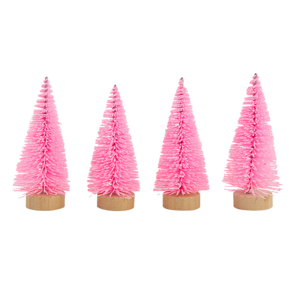 Mini Christmas Trees for Christmas Decor, 4Pcs Artificial
