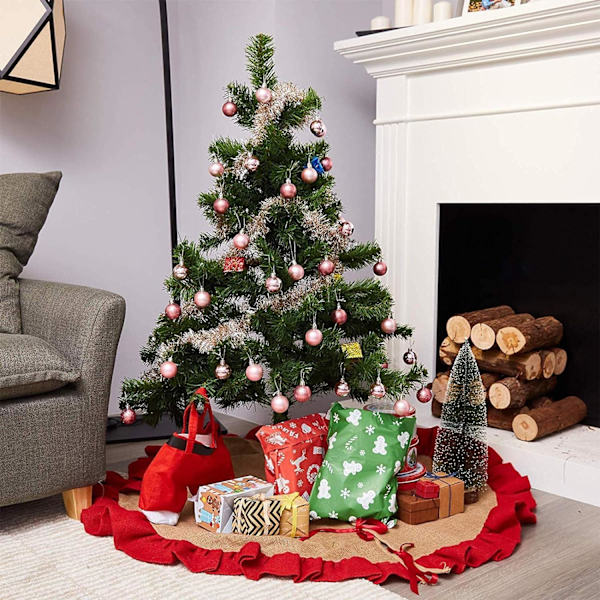 Weihnachtskugeln,24 Stück Rosa Weihnachtsdeko,matt,glänzend,