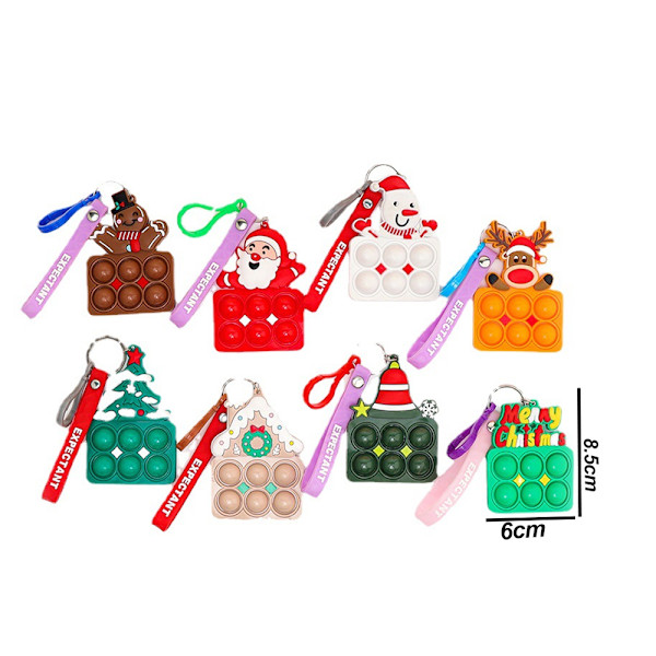 Mini Keychain Toy, Christmas AmongToy ,Decompression and Anti