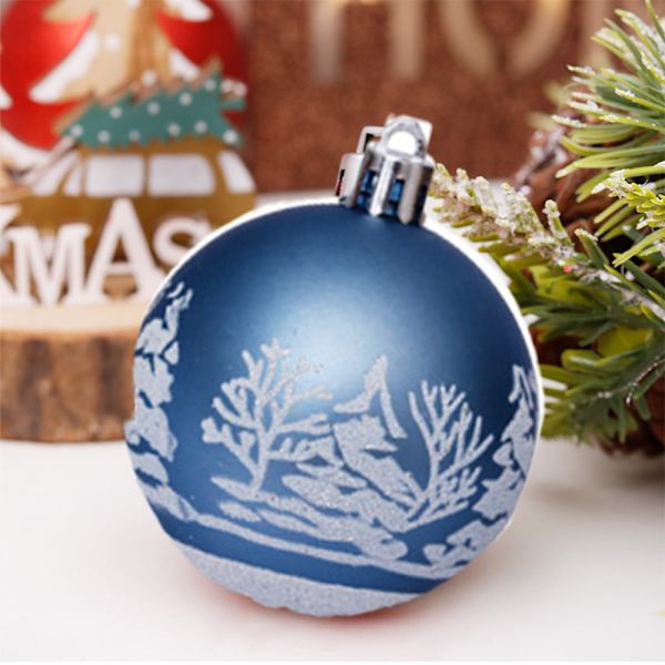 60mmDelicate Color Theme & Glittering Christmas Tree Pendants