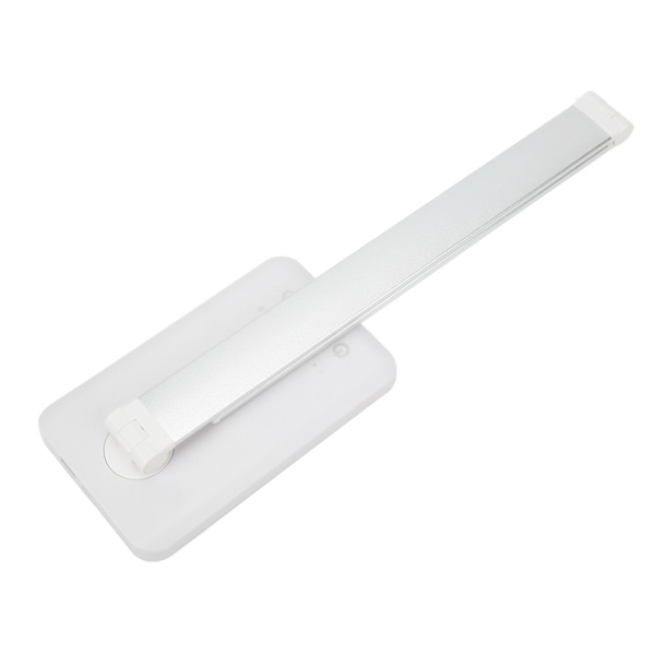 LED-skrivbordslampa 5 nivåer Touch Control USB Ögonskydd Vit Trådlös laddning Bordslampa för studenter Hem Kontor