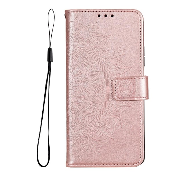 SKALO Samsung A13 5G Mandala Plånboksfodral - Roséguld Rosa guld