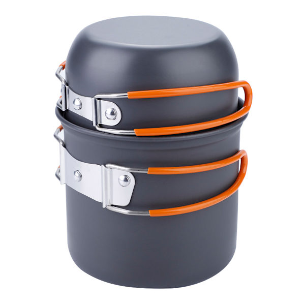 2-pack bärbar utomhus camping picknick köksredskap