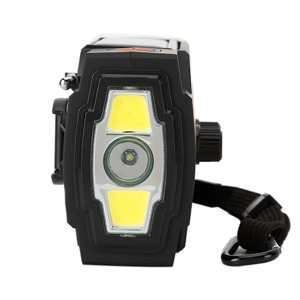 MD‑090P Solardriven Vevradio Ficklampa Alarm USB-laddning FM/AM/NOAA Vågband Orange US Version
