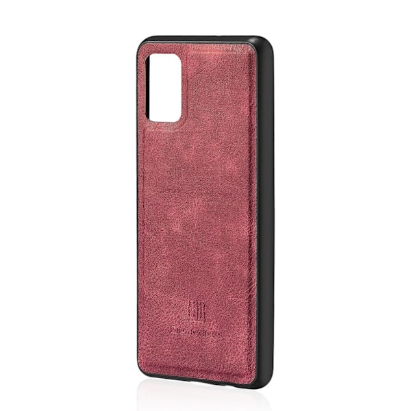Samsung Galaxy A71 - DG.MING Plånboksfodral/Magnet Skal - Vinröd