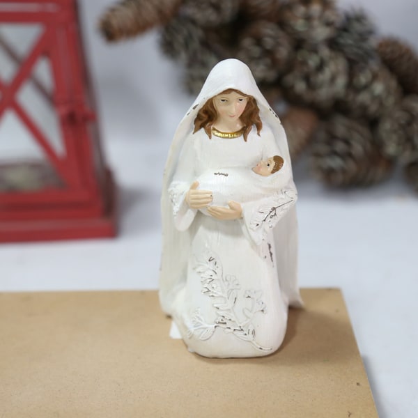 Julkrubba Figurer Prydnader Harts Figurer Traditionella