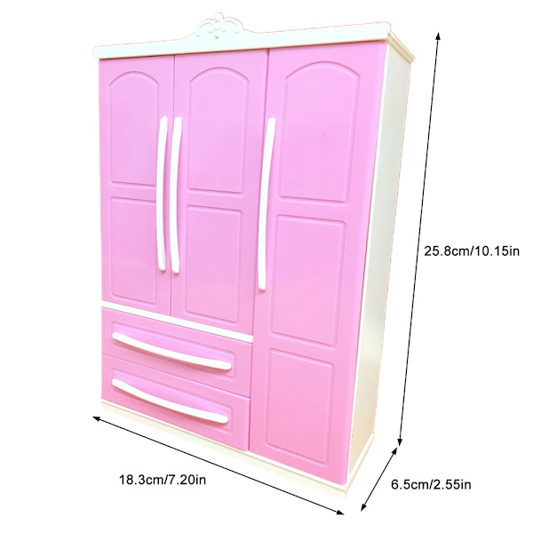 Dockhuskläder Organizer Mini Princess Möbler Garderob