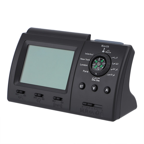 LCD Azan Klocka Bönetimer Digital Bordsur Klocka Mulsim Bön