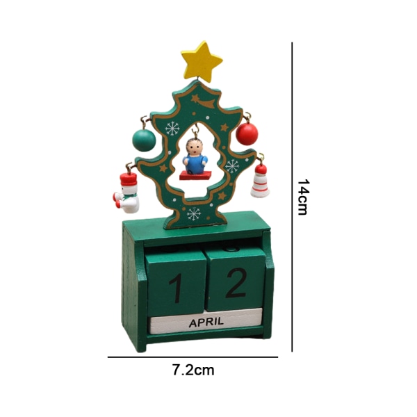 Christmas wooden creative calendar decorations