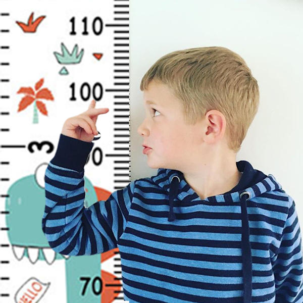 Baby Tillväxt Längd Diagram Vägg Linjal Klistermärken Dekaler för Barn