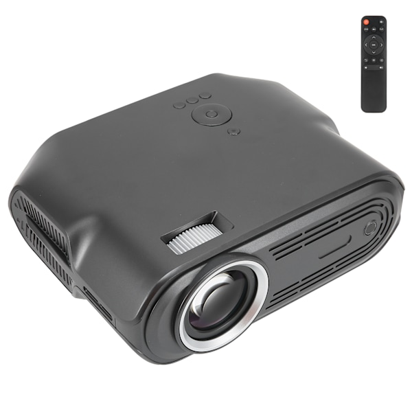 Mini Projektor Pärlgrå U70 Hemprojektor Stödjer 1080P Uppspelning för Filmer PC TV Spänning 100‑240VUS Kontakt