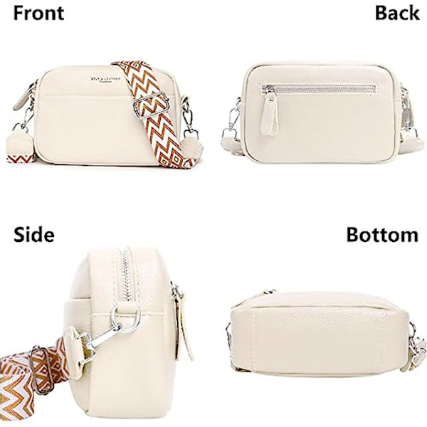 Crossbody-väskor för kvinnor Crossbody-kameraväska Handväska Tjock rem