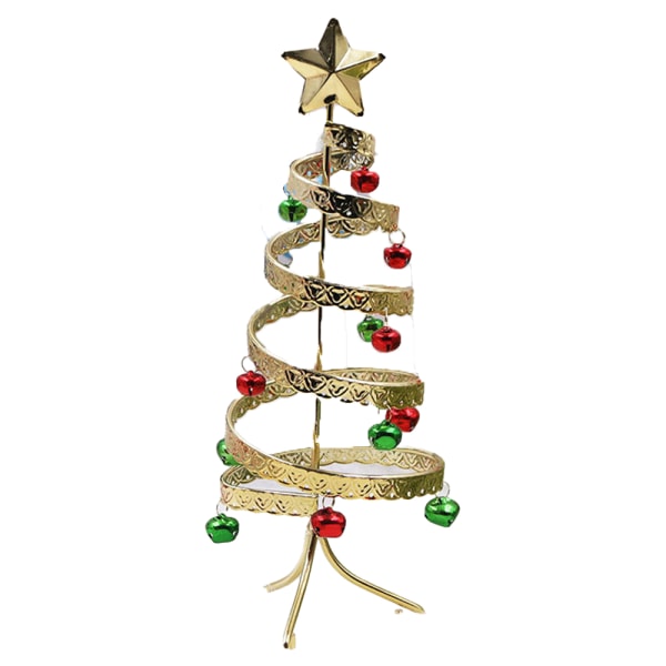 Tabletop Spiral Gems Christmas Tree - metal Table Top Tree -