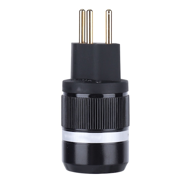 Monosaudio MS150G IEC-kontakt Mässing 24K Guldpläterad 3-Pin Strömkontakt för 6mm-18mm Kabeltråd 100-250V