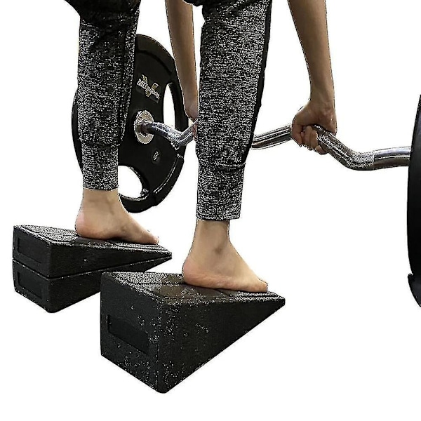 3 st Yoga Wedge Squat Wedge Justerbar Halkskyddad Lutande Bräda Extender Fotstegssträckare