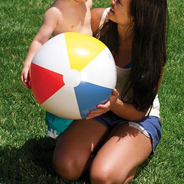 Fysisk Utbildning Companion, Regnbågsfärgad Strandboll, Uppblåsbar Poolleksak För Poolparty, Premiumkvalitet Simbassängboll, Lätt Att Blåsa Upp