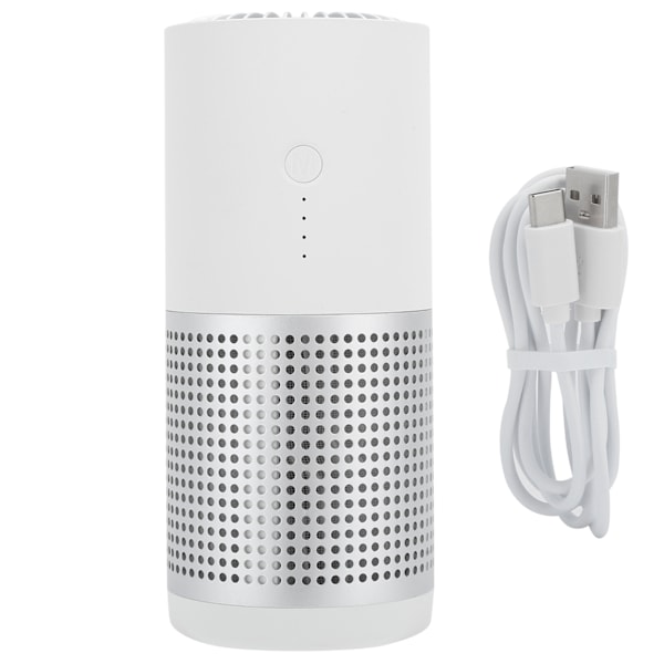 Bil Luftrenare Rengörare Negativ Jon USB Mini Auto Luftspridare Luftfuktare Biltillbehör Vit