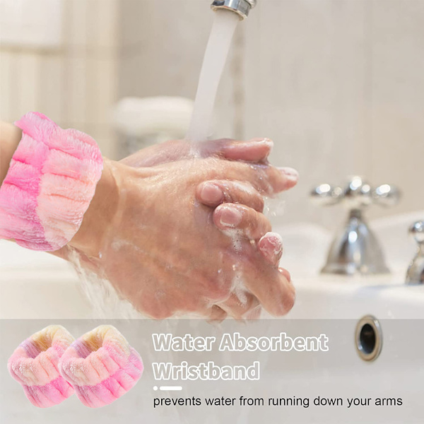 8 st mjuka handledsband för ansiktsrengöring, grossist, absorberande handduk för flickor