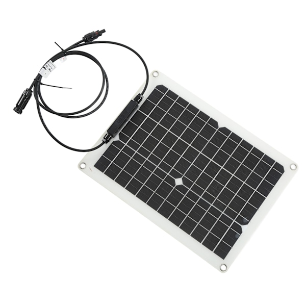 Högeffektiv solpanel, monokristallint kisel 30W 18V solpanelladdare för utomhusäventyr, camping och behov av nödström