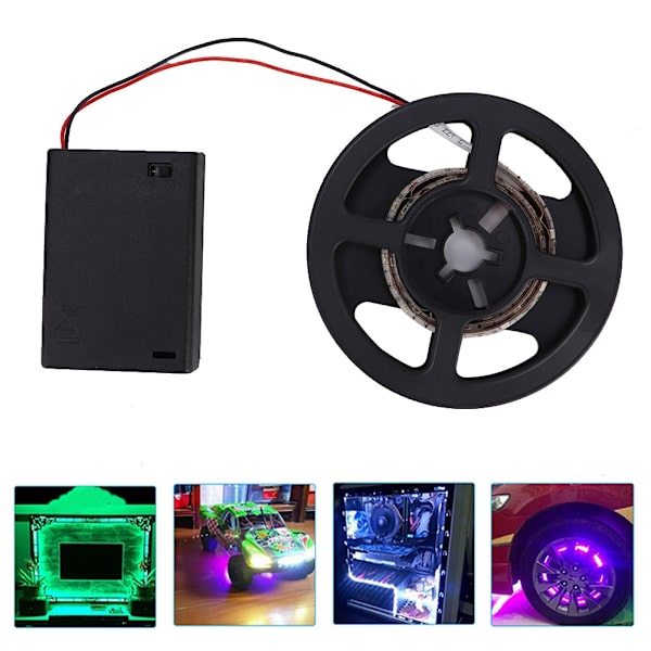5V 1m batteridriven LED-remsa ljusband lampa för TV