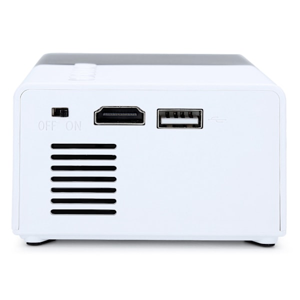 Mini Projektor Portabel Svartvit LED-projektionsmaskin med Stativ 100‑240V US-kontakt