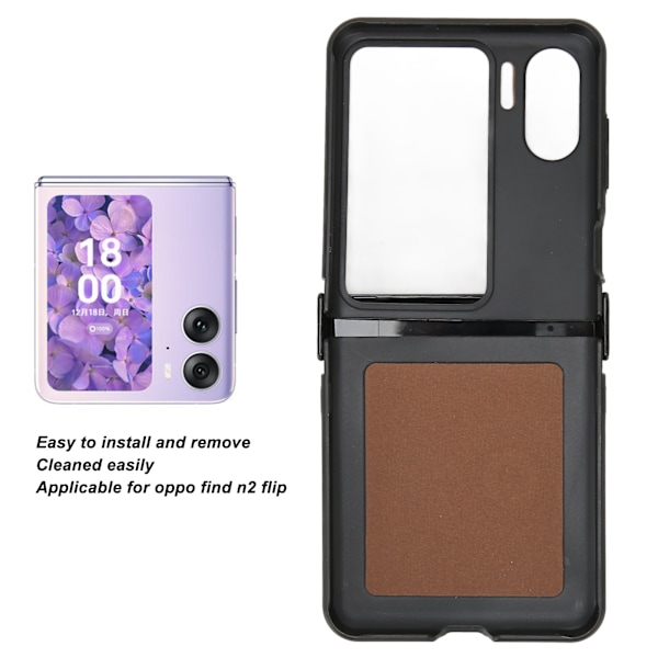 Randig Läderdesign Fodral för Samsung Galaxy Z Flip 3, Korthållare och Inbyggda Kortfack, Skärmskydd med Vikbart Skydd för Stilfull och