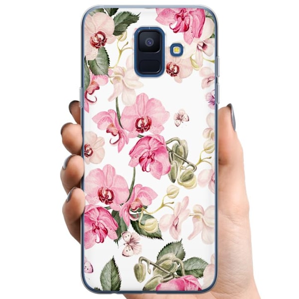 Samsung Galaxy A6 (2018) TPU Mobilskal Blommor