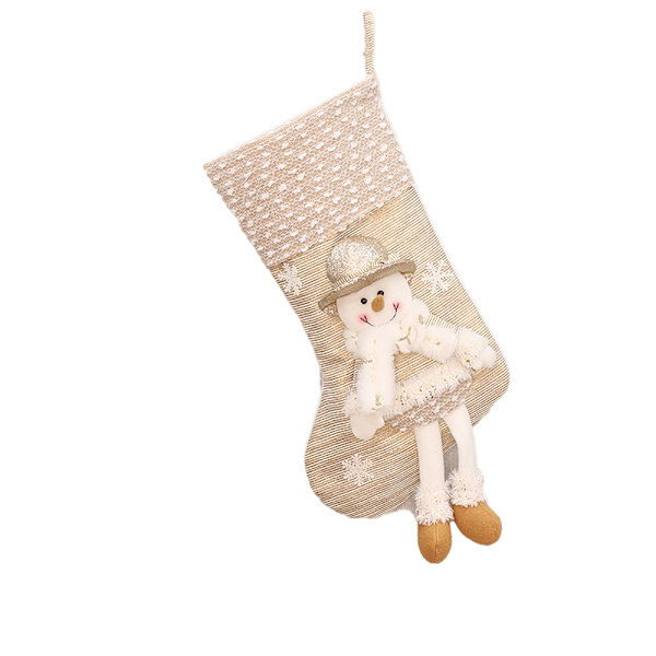 Christmas Stocking Classic Stockings Santa, Snowman, for Family