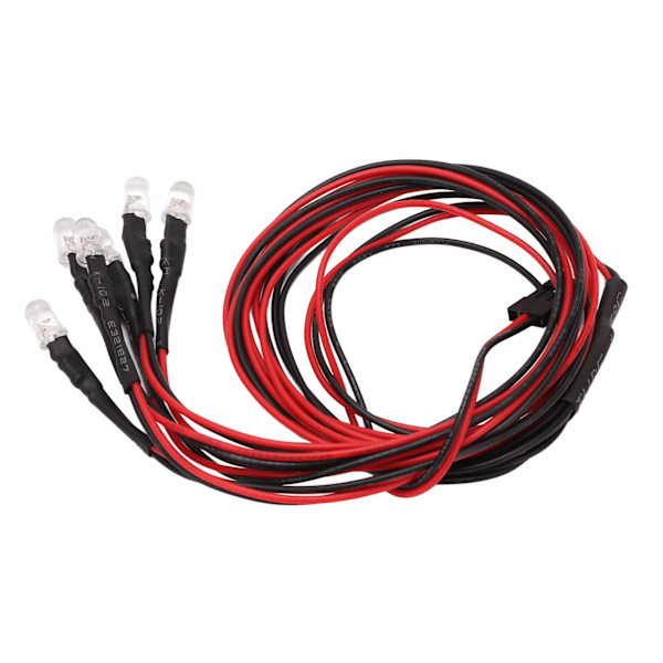 RC Bil LED Ljus Kit, Ideal Ersättning för 1/10 Skala Modeller Med Premium Material, Lätt Att Använda, Silver Metall Lampskärm för Autentiskt Utseende