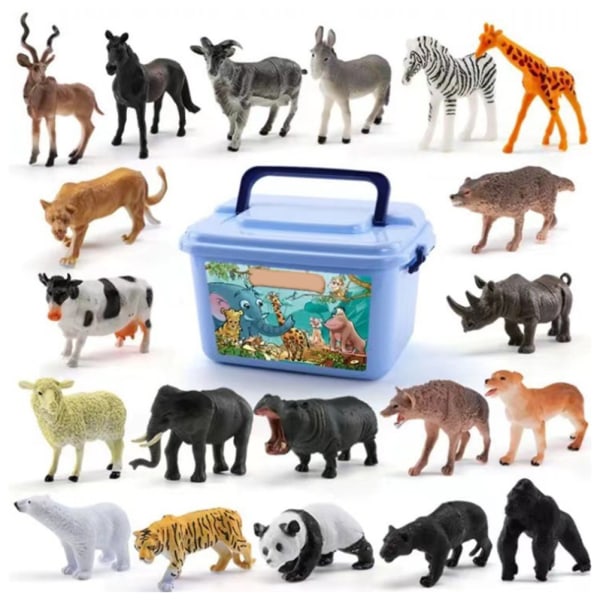Simulering Vilda Djur Modell Leksak Mini Djur Tiger Panda