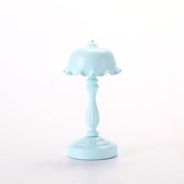 Skrivbordslampa Retro Vacker Lotus Blad Romantisk USB Sovrum LD05