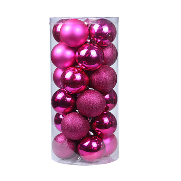 24 Pack Christmas Ball Ornaments 40mm Shatterproof Colorful