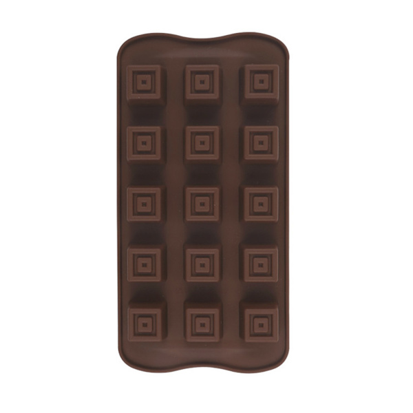 5 st/set livsmedelsgodkänd silikonform för choklad, fyrkantig, värmebeständig