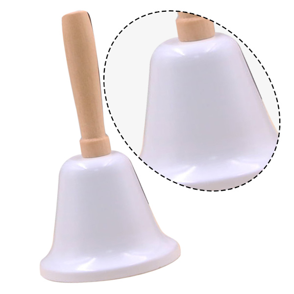 Loud Hand Call Bell with Wooden Handle，Christmas Jingle Bells