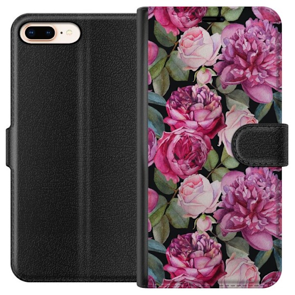 Apple iPhone 7 Plus Plånboksfodral Blommor