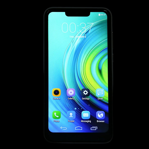 Olåst Smartphone för Android 11 6in 4GB RAM 32GB ROM MTK6580 Mobiltelefon Främre 8MP Bakre 16MP 1960x1080 100‑240V Svart EU-kontakt