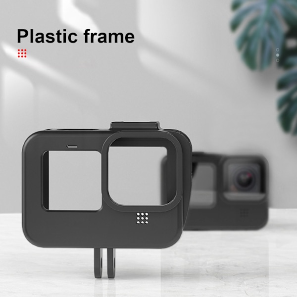 TELESIN Plast Actionkamera Skyddsbur Anti-Fall Kylram för Gopro hero9